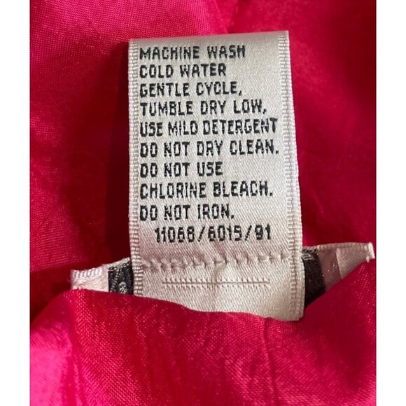 Vintage Lavon Hot Pink Lined Windbreaker Track Jacket Womens Size Small - Picture 13 of 13